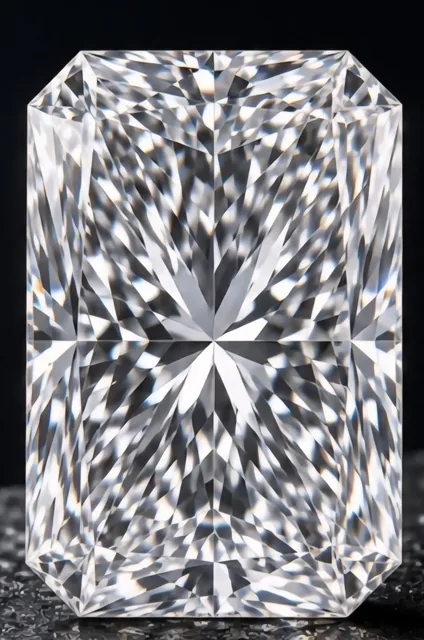 radiant cut lab-grown diamond — Chroma, 1.00 ct, color E, clarity VS1