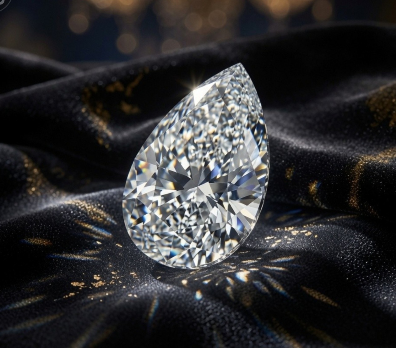 Pear Cut lab-grown diamond