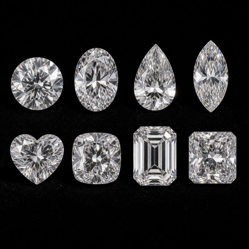 Colourless lab-grown diamond