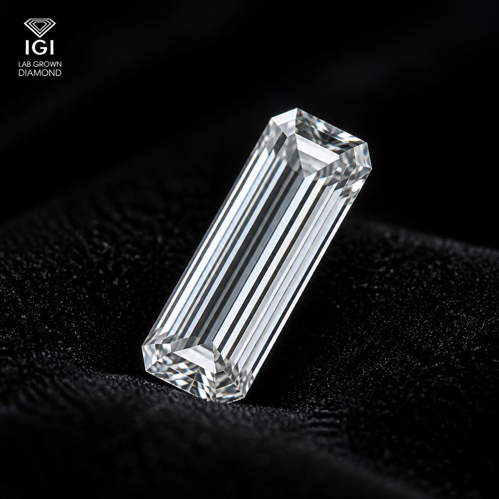 Baguette Cut lab-grown diamond