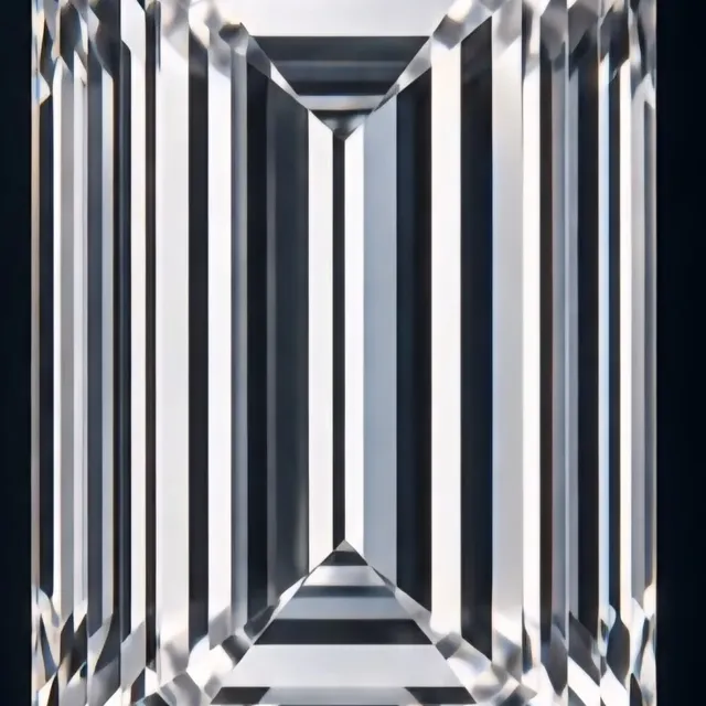 emerald cut lab-grown diamond — Mercer, 1.60 ct, color E, clarity VVS2