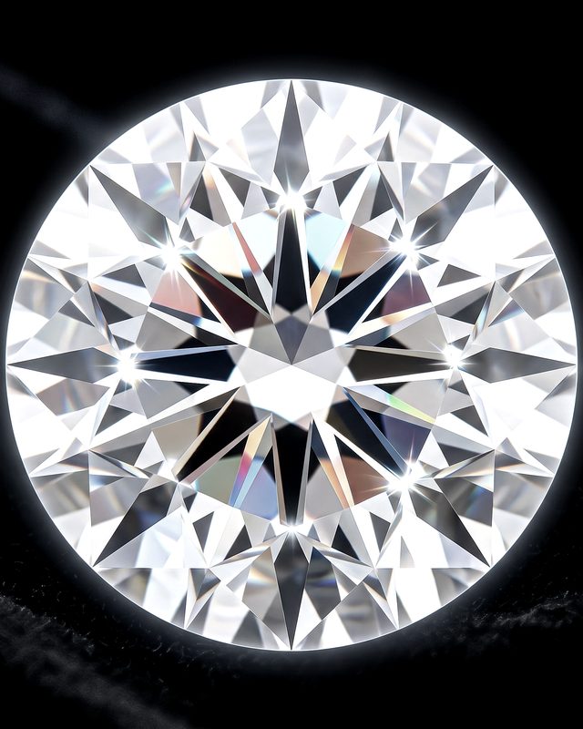 Aether 0.52 — 0.52 carat round cut lab-grown diamond, color D, clarity VS1, IGI certified