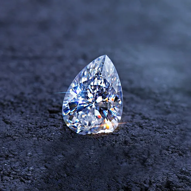 pear cut lab-grown diamond — Vega, 2.20 ct, color G, clarity VS2