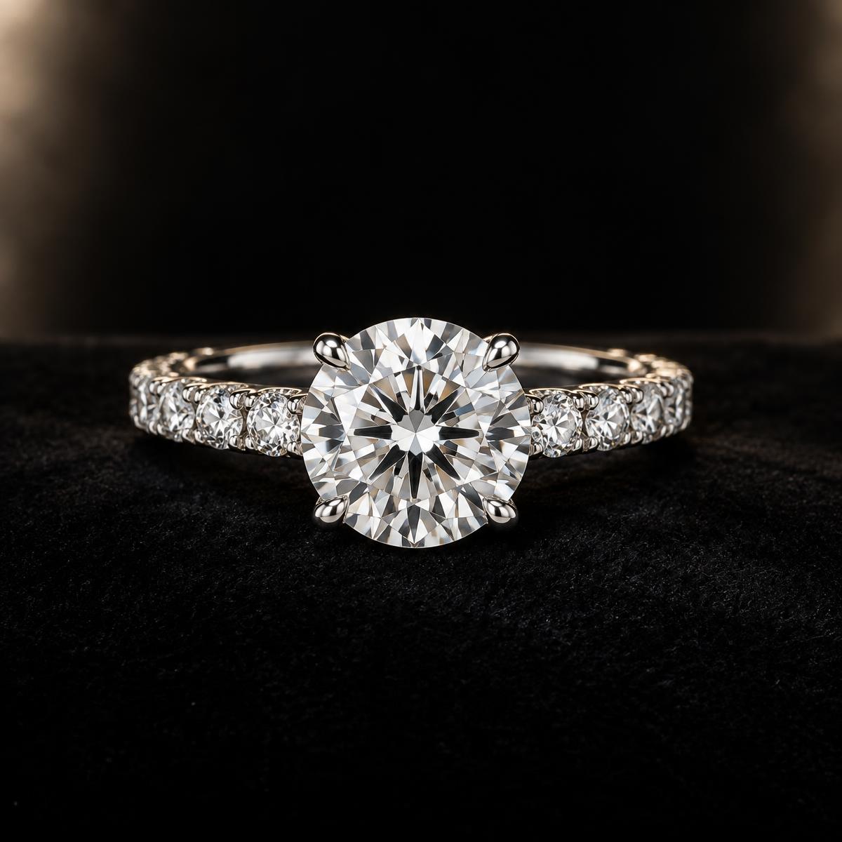 White gold diamond rings