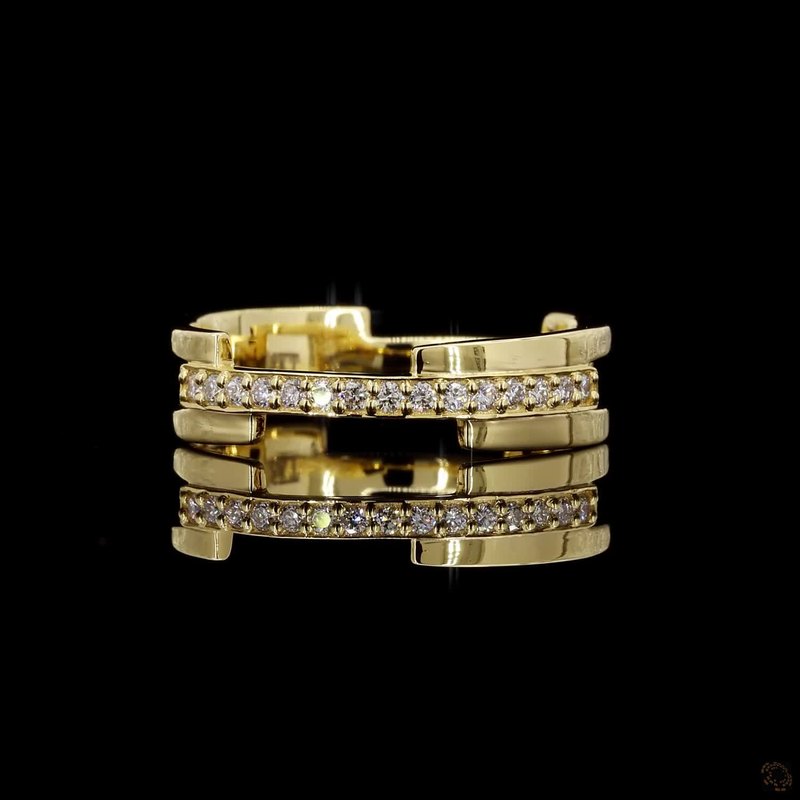 Yellow Gold Diamond Ring R-400217