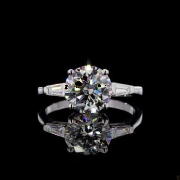 White Gold Diamond Ring R-583544