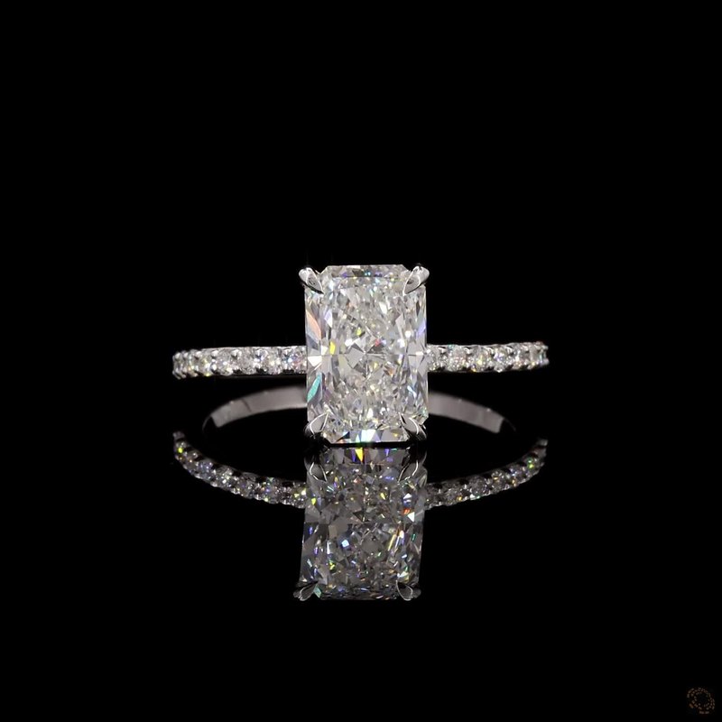 White Gold Diamond Ring R-625153