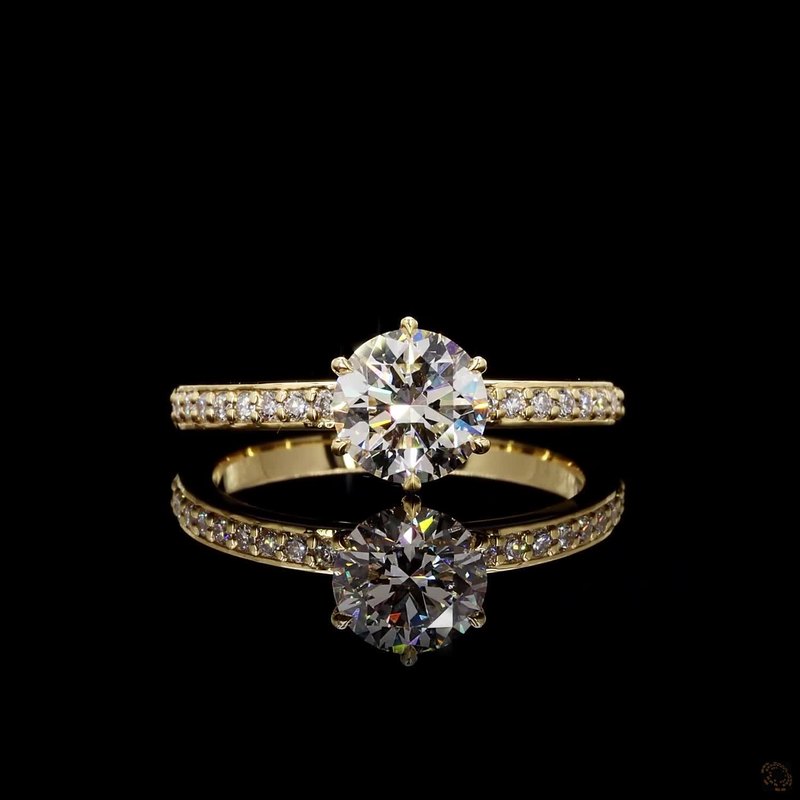 Yellow Gold Diamond Ring R-638243