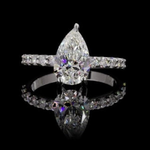 White Gold Diamond Ring R-654394