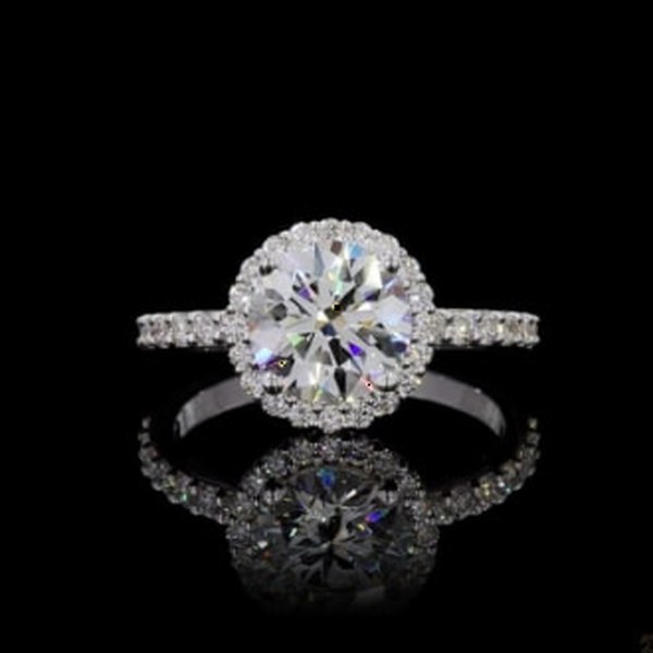 White Gold Diamond Ring R-693190