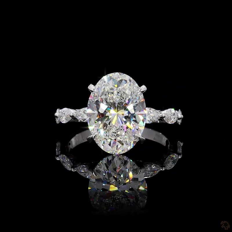 White Gold Diamond Ring R-719962