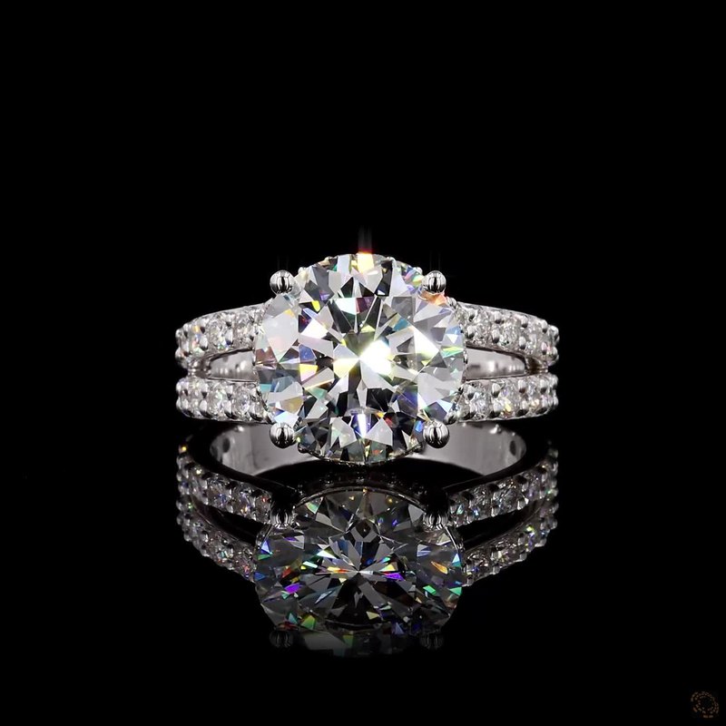 White Gold Diamond Ring R-728795