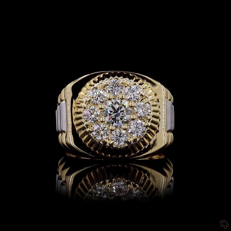 Yellow Gold Diamond Ring R-743466