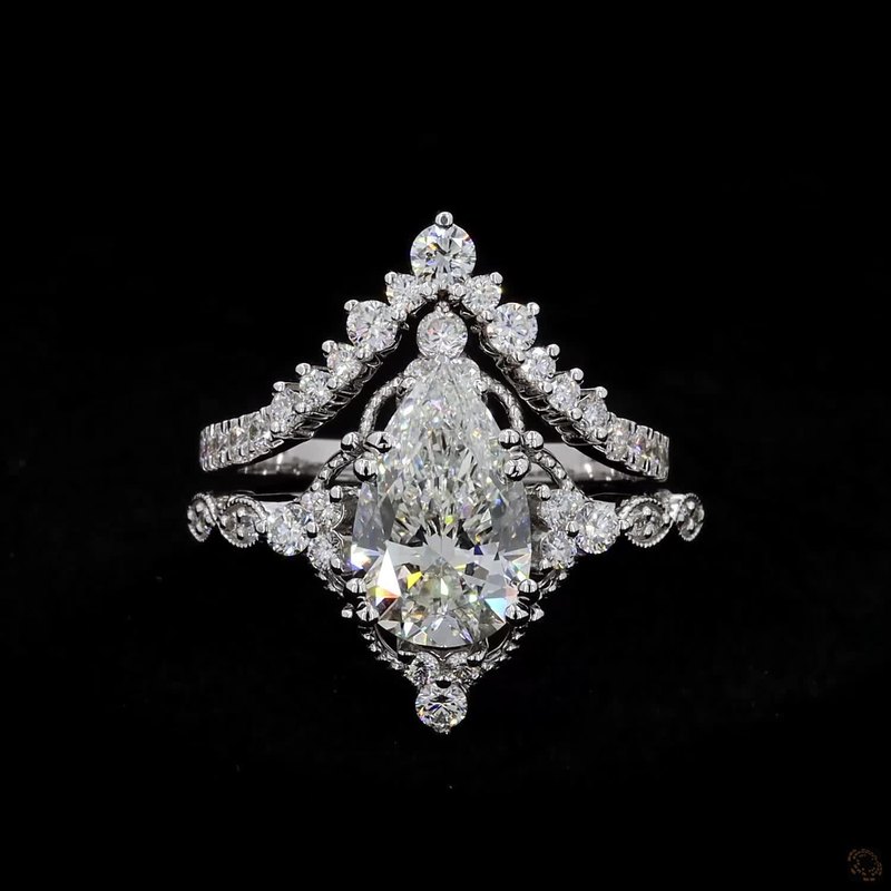 White Gold Diamond Ring R-774023