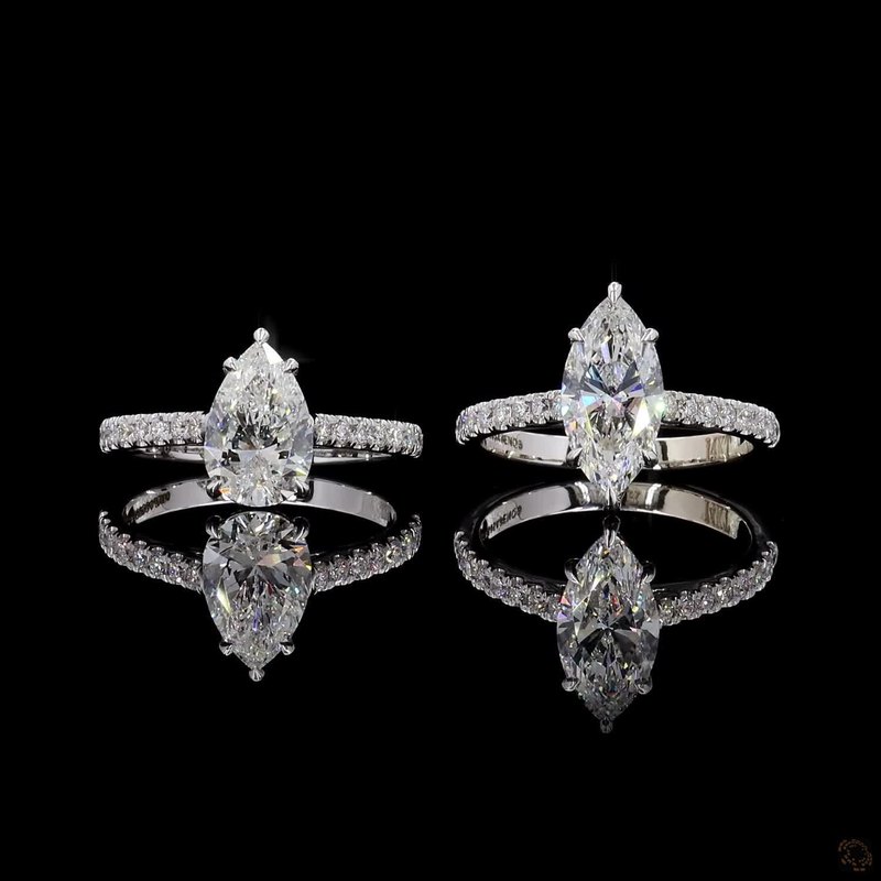 White Gold Diamond Ring R-805145