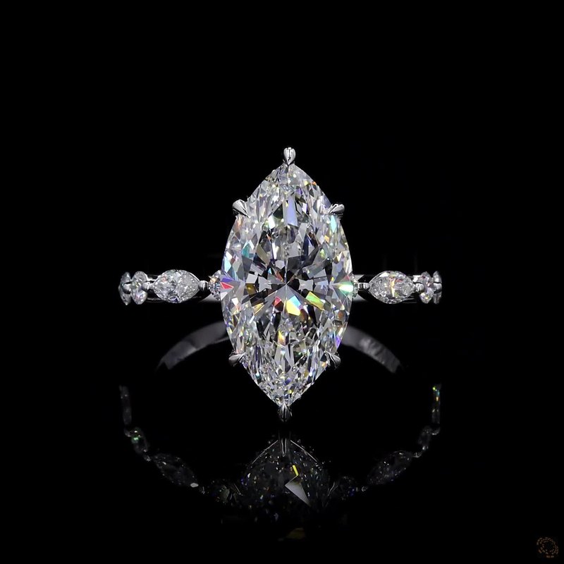 White Gold Diamond Ring R-826166