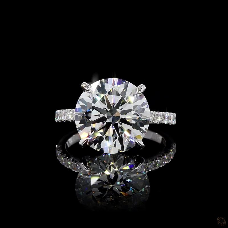 White Gold Diamond Ring R-830812
