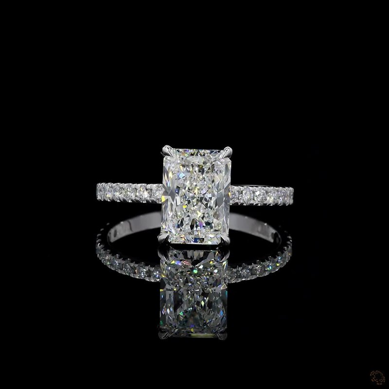White Gold Diamond Ring R-851392