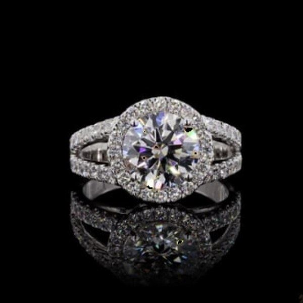 White Gold Diamond Ring R-938581